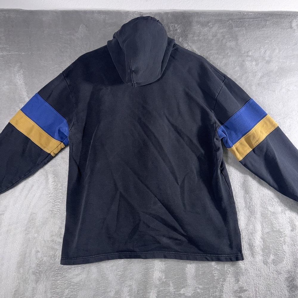 Levi Strauss & Co Navy Blue Hooded Sweatshirt Men's Navy Blue Pullover Medium - Picture 6 of 10